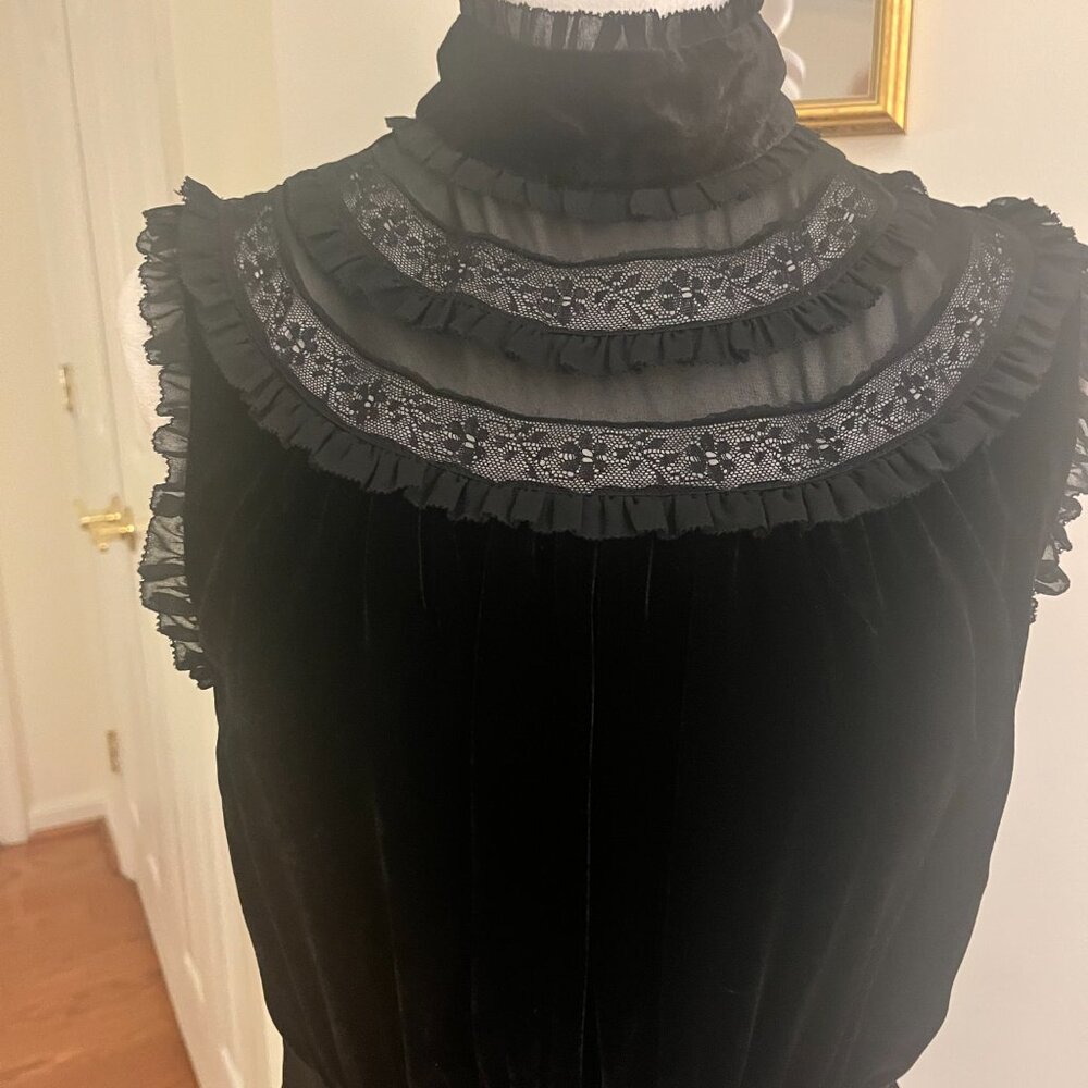 Kate Spade Velvet and Lace Cocktail Dress